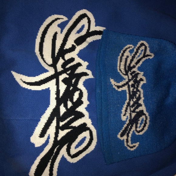 Authentic Supreme Matching Set Men’s Tag Logo Royal Blue Hat And Sweater Size L - Picture 14 of 14